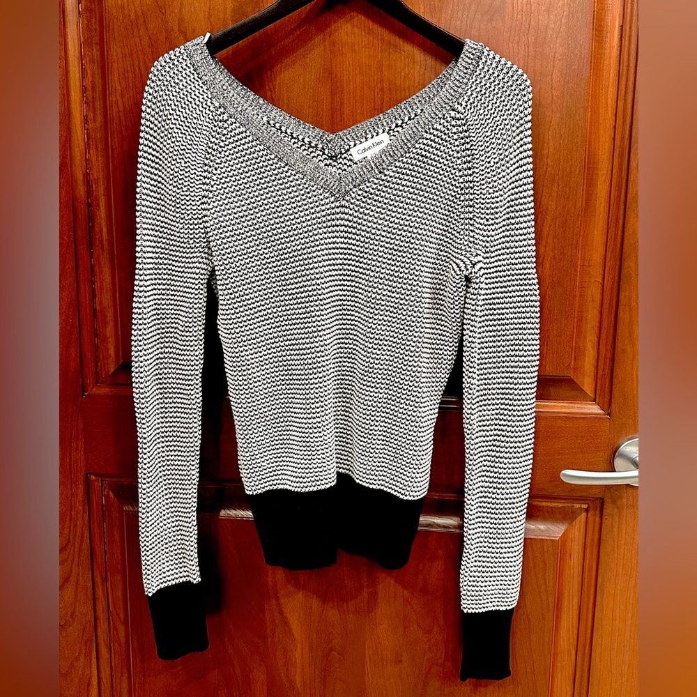 Calvin Klein Monochrome V-Neck Sweater